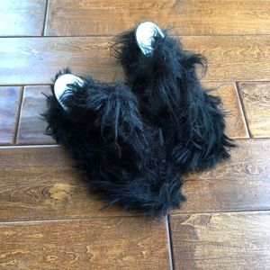 Maison MARTIN MARGIELA Black faux fur mules